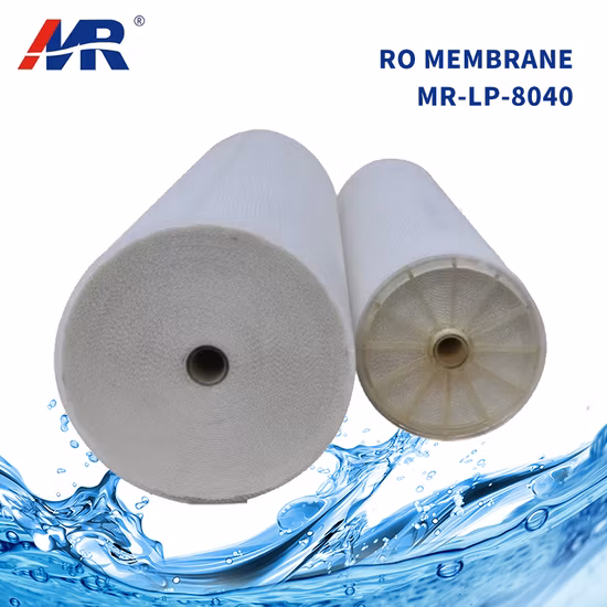 Membrana de ósmosis inversa RO de desalinización de agua de mar comercial de 4 pulgadas para equipos de tratamiento de sistema de filtro como membrana de RO purificador de agua